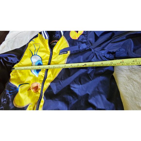 New Looney Tunes Members Only Jacket, Size Medium Navy & Yellow Tweety - Picture 6 of 9